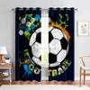 Футбол Спорт Красочные Печатные Шторы, Спальня Гостиная Кухня Карманные Шторы С Люверсами, Украшения Для Дома 2 ШТ.