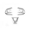 Matte silver internal Steering Wheel Trim 3pcs For Toyota Corolla -2025