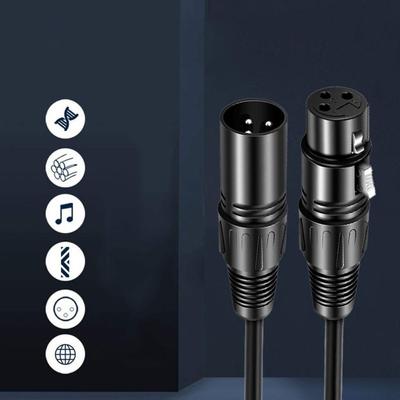 Многофункциональный сигнальный кабель XLR с разъемами от папы к маме, 3 контакта, коррозионно-стойкий, 5м 8м 10м 0.5м
