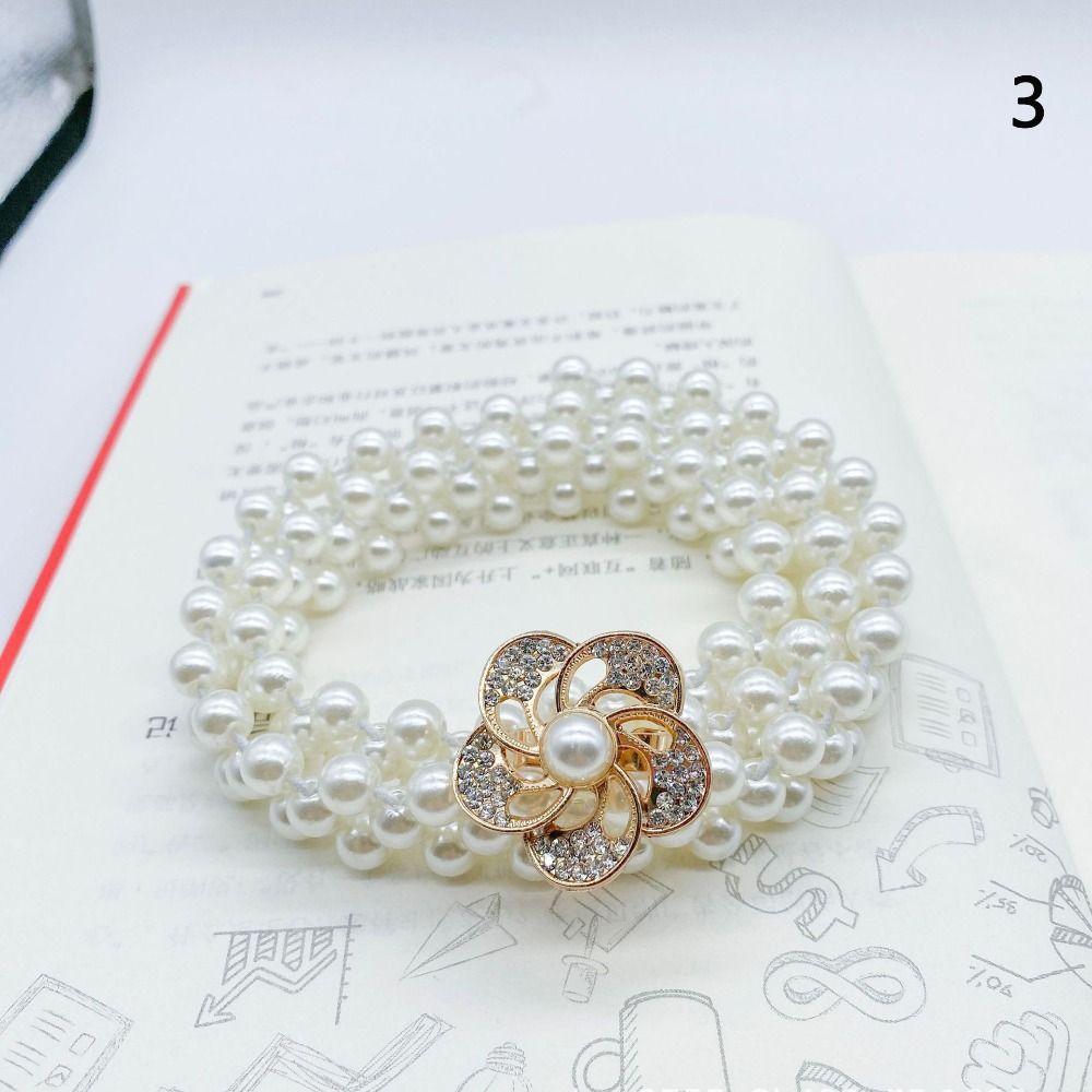 Элегантный жемчужный пояс на талию, эластичная цепочка на талию, ретро эластичный пояс для женщин