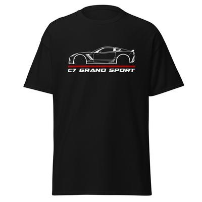 Премиальная футболка для автомобиля Chevrolet Corvette C7 Grand Sport, подарок на день рождения