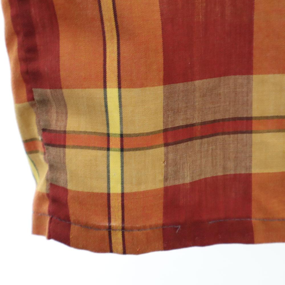 Sears Винтажная рубашка 60-х годов прямого кроя в клетку с длинным рукавом L Biggs Мужская Б/У