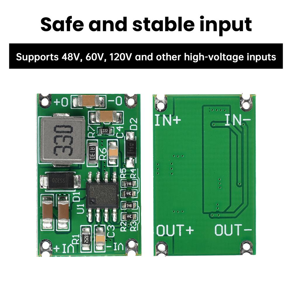 DC-DC High Voltage Buck Power Supply Module 48V 60V 12V To 3.3V 5V 12V GPS Microcontroller Voltage-Controlled Power Supply