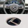 1Pc 3D Aluminium Car Steering Wheel Center Emblem Badge Sticker Decal for K2 K3 K5 KX5 GT Forte Rio Optima Sorento Accessories