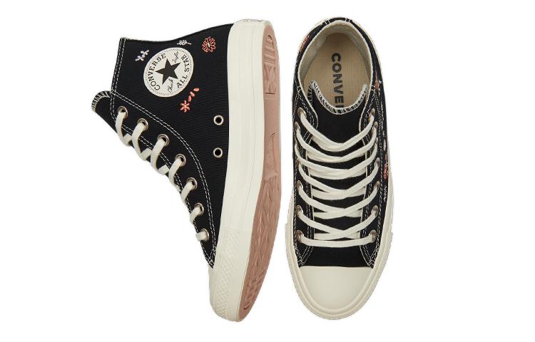 Кеды Chuck Taylor All Star Wmns Converse High 'Вышитые цветы - Черный' Женские A01585C