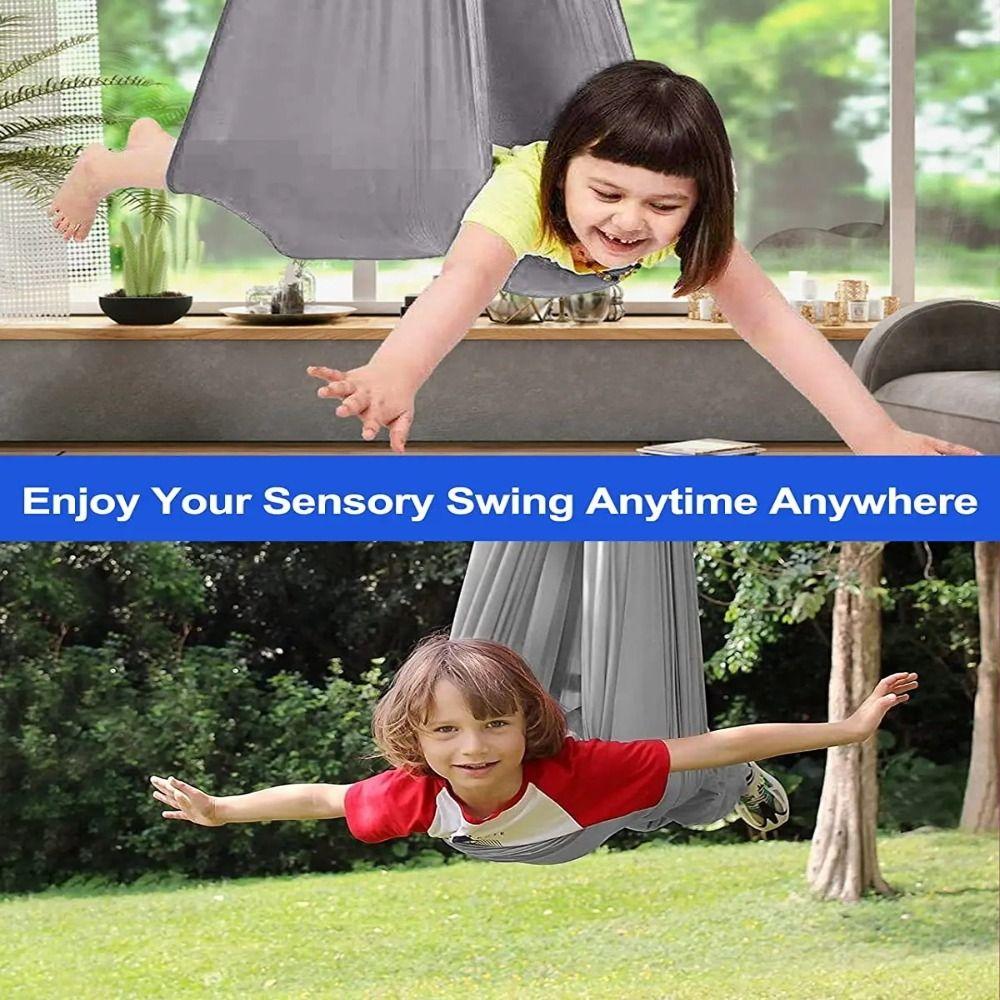 Multicolour Yoga Fitness Tool Elastic Air Swing Chair Toy Snuggle Cuddle Hammock Outdoor