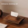 Wooden Storage Tissue Box Cute Rectangular Organizers Office Multifunctional Napkin Box Aesthetic Napkin Holder Decoration Dressing Room Boxes Kitchen