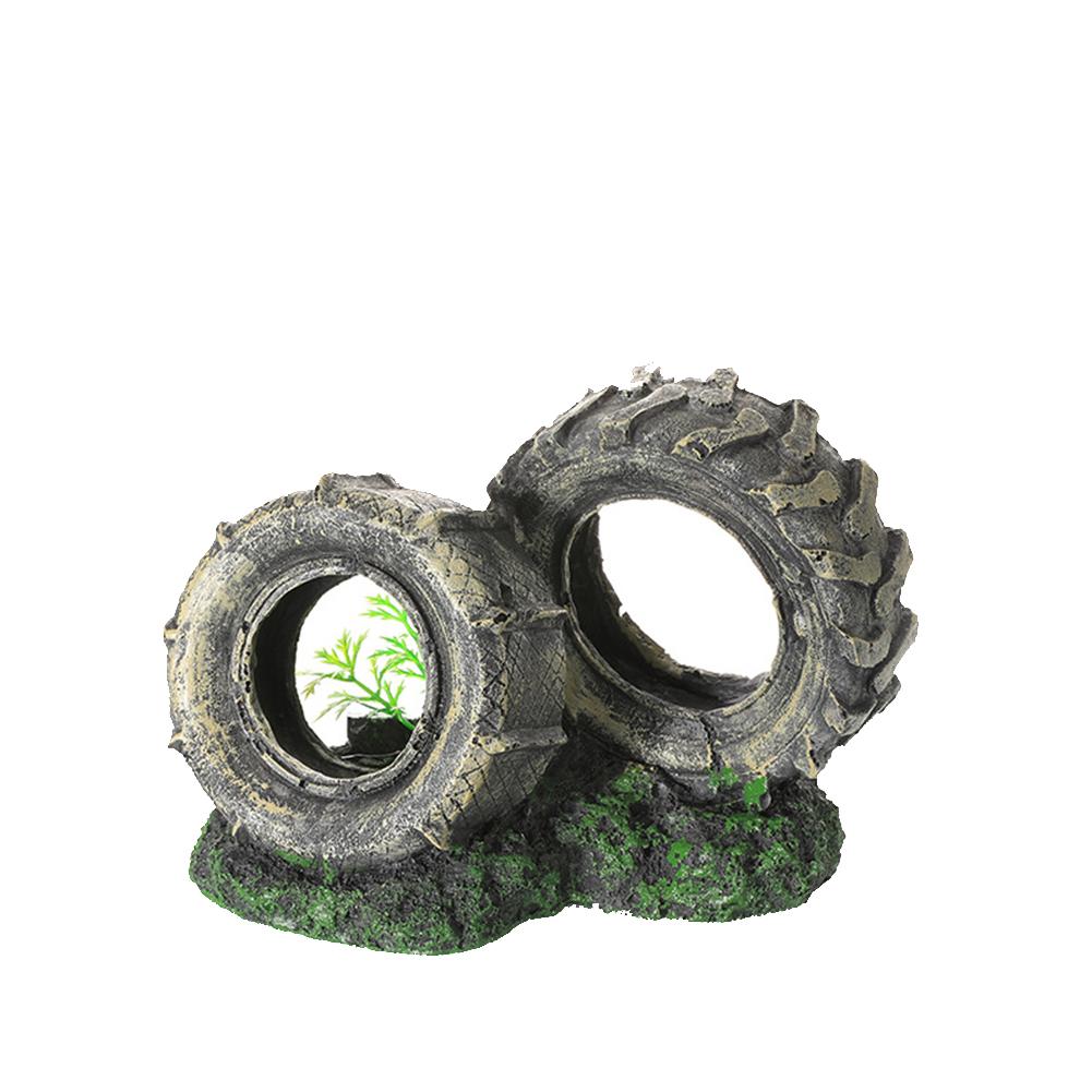 Resin Car Wreck Fishbowl Landscaping Various Styles Multipurpose Fish Shrimp Shelter Excellent Breeding Environment Aquarium Ornaments