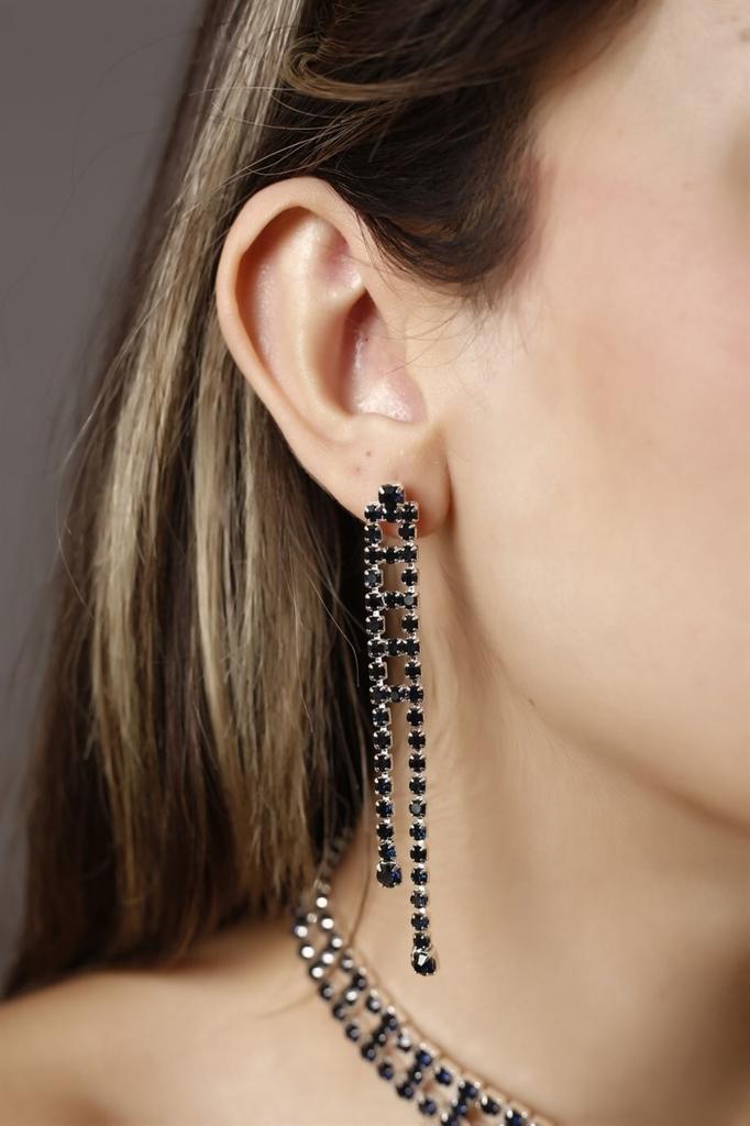 Женские модные посеребренные серьги с висячими камнями для приглашения на свадьбу, помолвку, вечернее платье