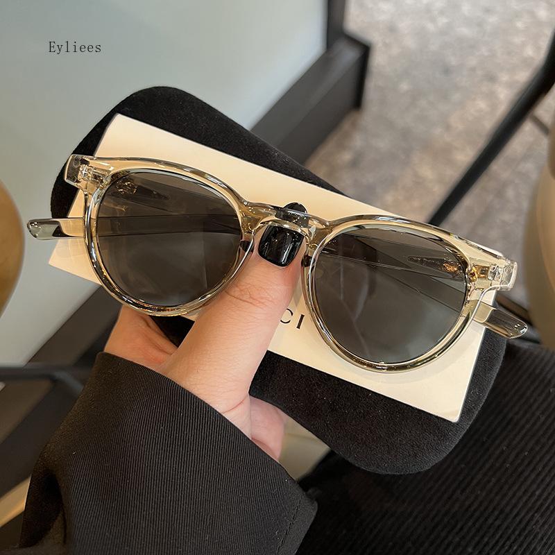 Ретро Овальная Рамка Солнцезащитные Очки UV400 Унисекс Личность Подиум Маленькая Рамка Очки для Мужчин и Женщин