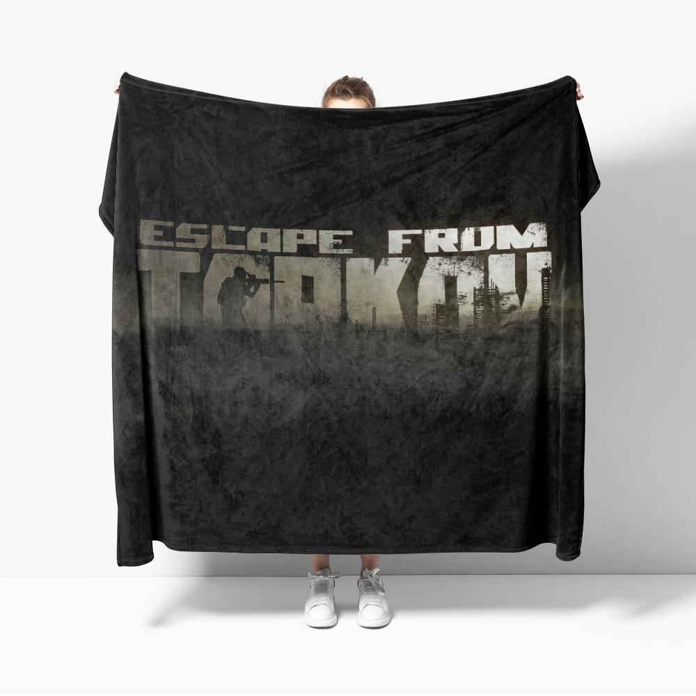 Escape from Tarkov Scav PMC Map Flannel Blanket Decor Creative blankets Cozy Soft Lightweight for Couch Sofa
