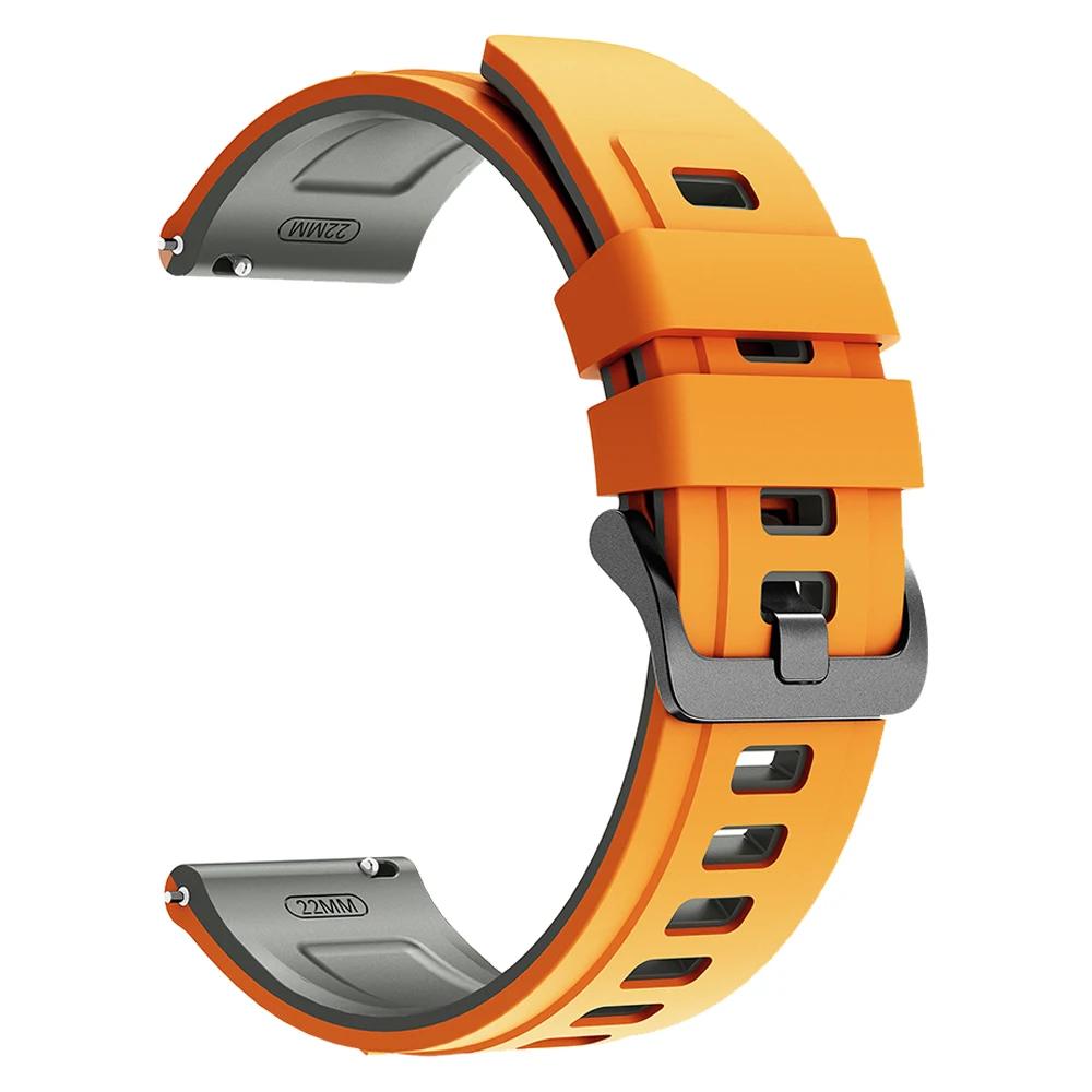 22 мм ремешок для часов TicWatch Pro 2021/3 Ultra LTE/GPS Силиконовый ремешок для TicWatch Pro GTW GTH2 GTX S2 E2 Спортивный браслет