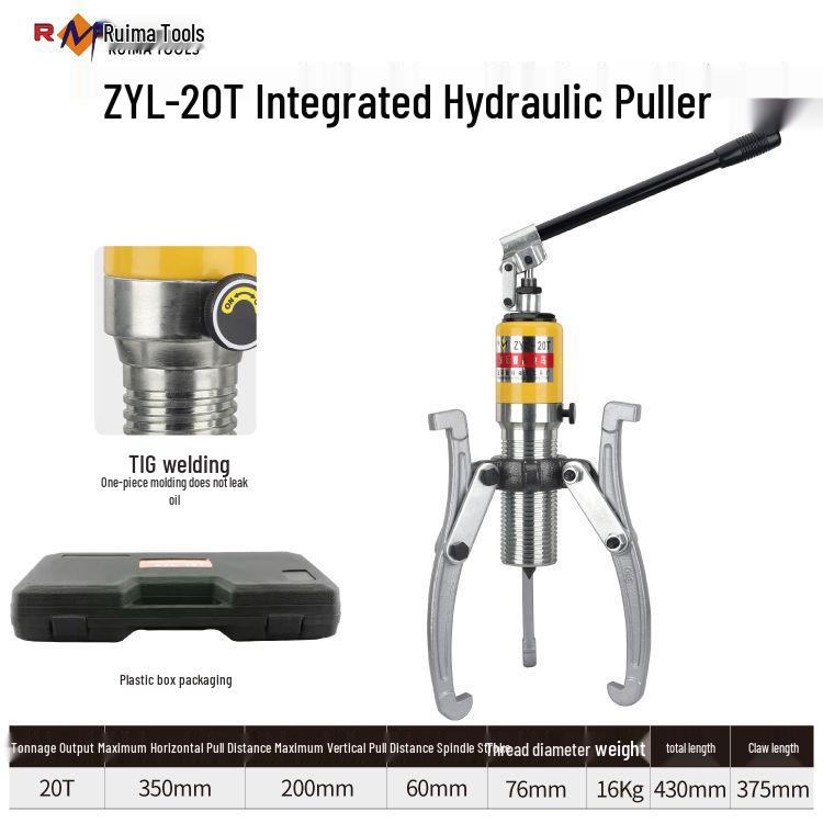 Ruima Premium Hydraulic Two/Three-Jaw Wheel & Bearing Puller Tool