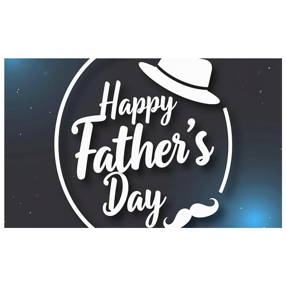 Шляпа Элемент Празднование Дня Отца Темная Цветовая Схема Баннер Мероприятия Изысканный Дизайн Элегантный Стиль Декор Ко Дню Отца