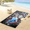 Haaland Goal Print Beach Towel, Large Soft Quick Dry Towel for Beach Camping Swimming
