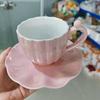 Японская ручная роспись голубое небо и белые облака кофейная чашка с блюдцем керамическая ручная работа чайная чашка блюдце набор милый подарок для нее