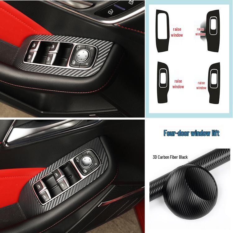 MG6 Third-Gen Interior Carbon Fiber Gear Stickers for 20 Models