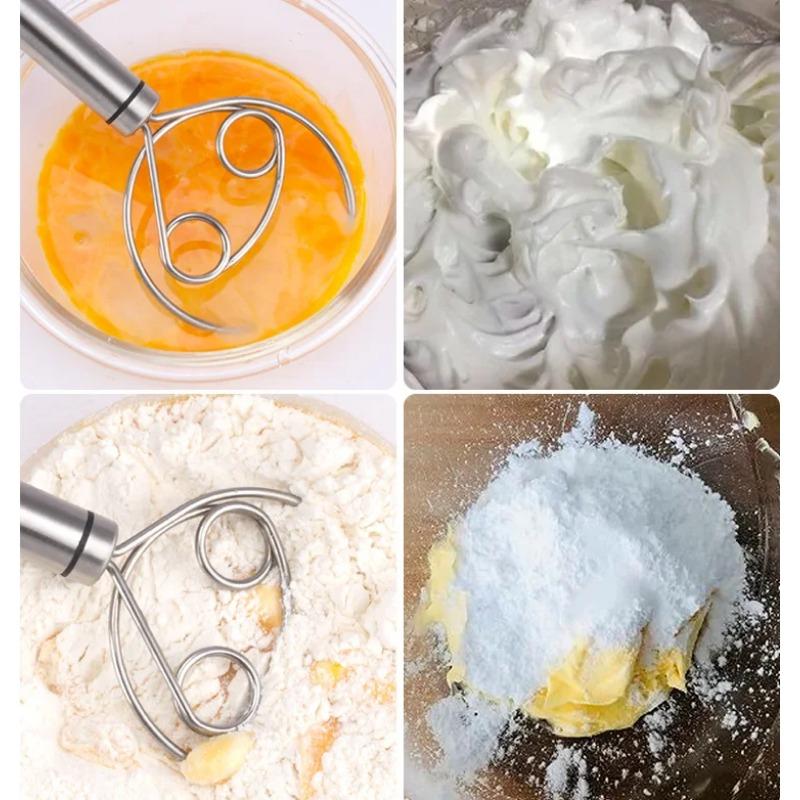 Большой ручной датский венчик для теста, миксер для хлеба из нержавеющей стали, миксер для торта, кондитерских изделий, палочка для взбивания яиц, кухонный блендер для выпечки, инструменты