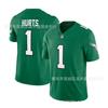 Philadelphia Eagles Vintage Green Football Jersey Jalen Hurts 1 Embroidered NFL Style Unisex Cotton Sportswear