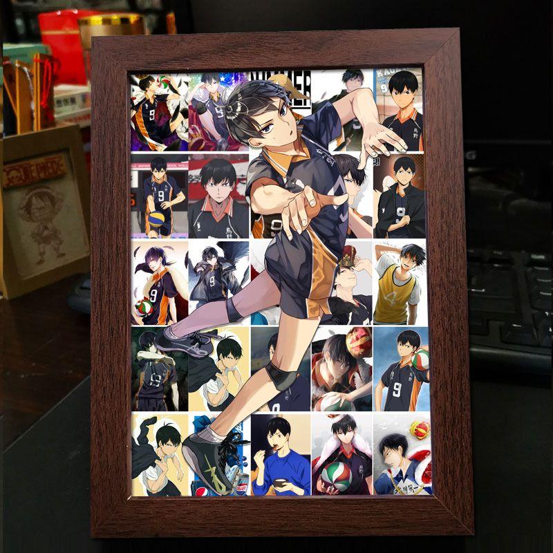 Хайкю!! Украшение фоторамки: Кагеяма Тобио и Хината Шоё - Готовая фоторамка-дисплей в подарок