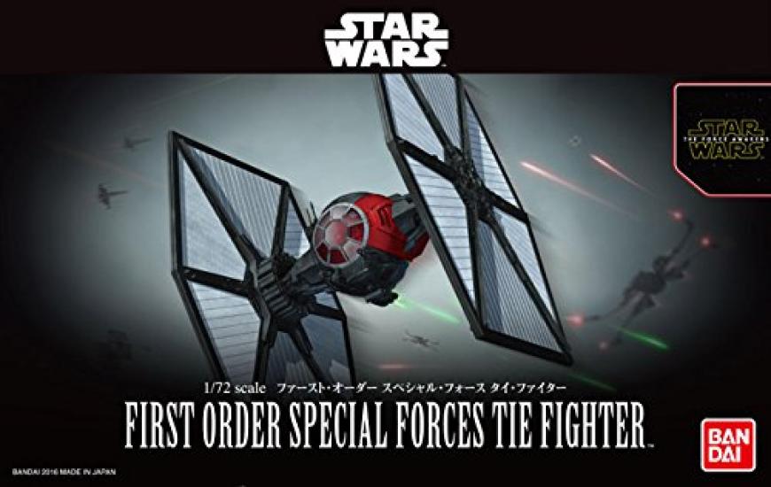 Пластиковая модель истребителя Tie Special Force Первого Ордена из Звездных Войн, масштаб 1/72
