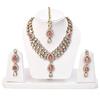 Latest Stylish 18k Gold Plated Traditional Kundan Necklace Jewellery Set for Women