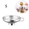 Wide Mouth Liquid Funnel For Jars Stainless Steel Canning Funnels Flask Filter For Oil Wine Water Spices Kitchen Tools Gadgets ARI