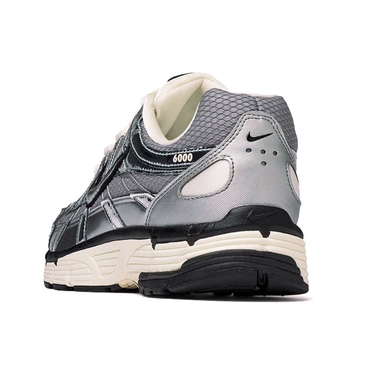 Nike P-6000 Металлические серебристые мужские кроссовки Sail Black CN0149-001