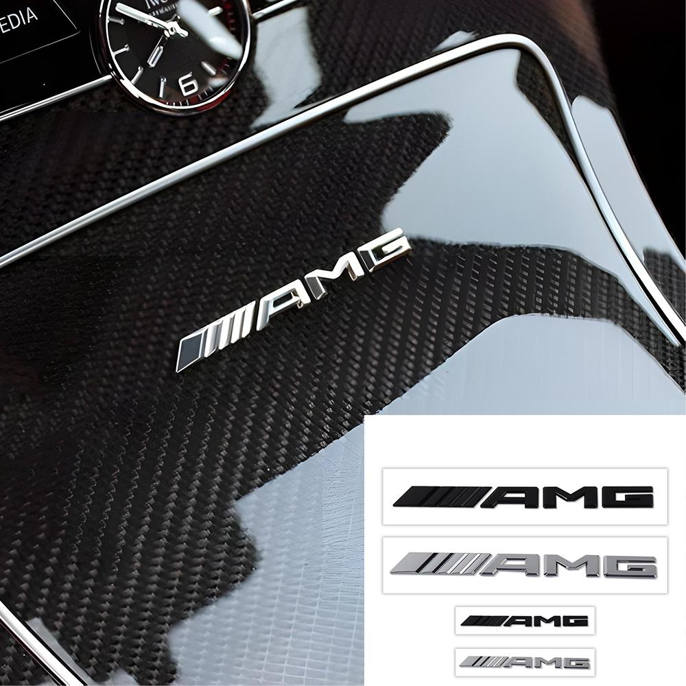 Auto 3D AMG Sticker For Mercedes Benz W201 W203 W204 W213 W177 W212 W205 W124 W211 CLA GT SLK GLA W176 Rear Letter Badge Sticker