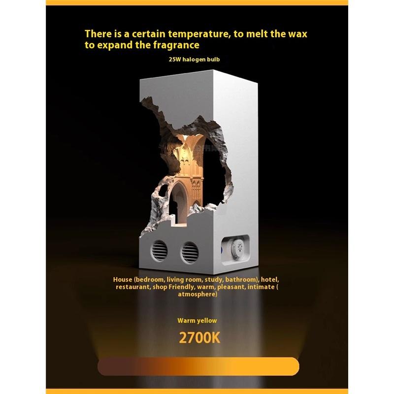 Настольная лампа Notre Dame's Melt Wax, ночник для спальни, настольная лампа из гипса, свеча, лампа для ароматерапии, подарок на день рождения, сувенир