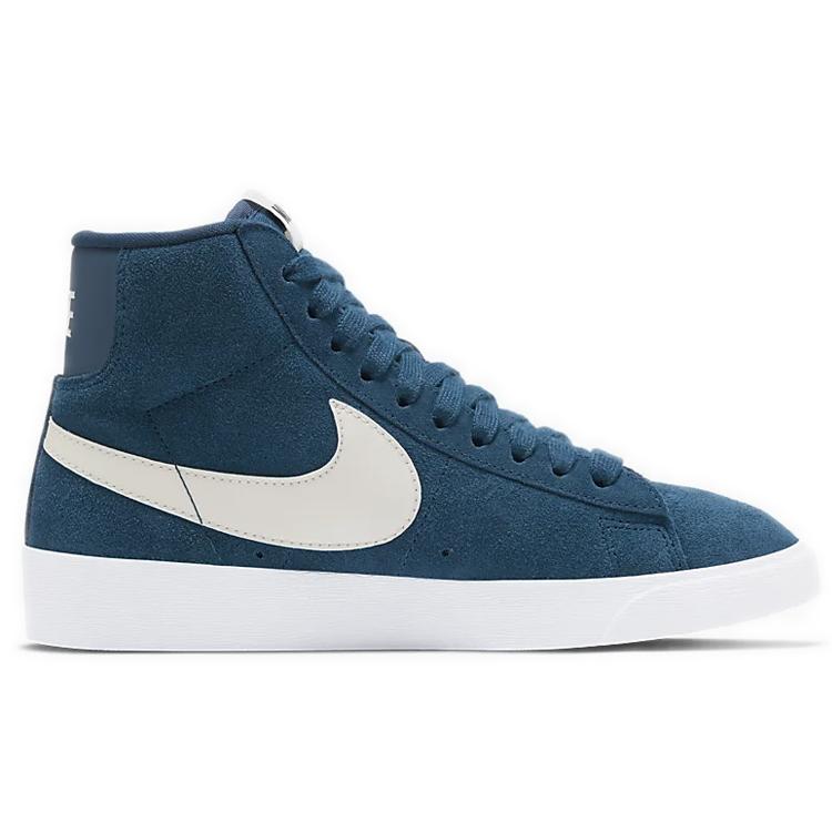 Nike Blazer Mid Vintage Suede Blue White Women's (Unisex) Skate Shoes AV9376 403