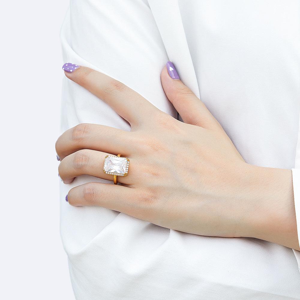 Классическое кольцо Lindon из стерлингового серебра 925 пробы с цирконом, женские украшения, свадебное обещание, подарок для вечеринки