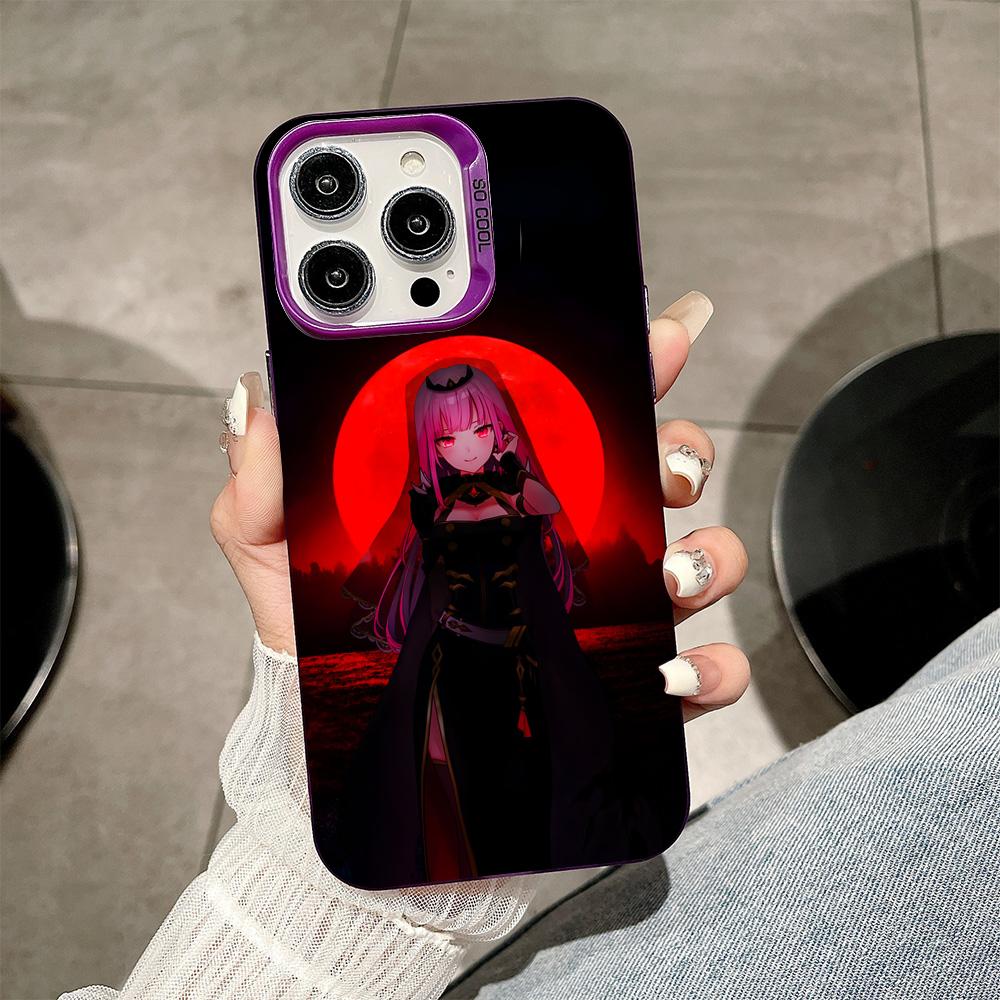 Holo Mori Calliope Purple Translucent Mobile Phone Case for iPhone 17 16 15 14 13 12 11 X XR XS Air Pro Max Plus Colorful Cover