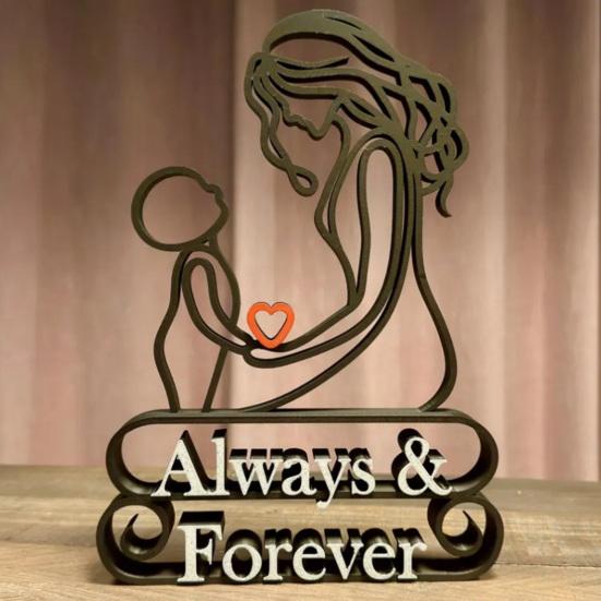 Настольная скульптура, украшение ко Дню матери, креативная форма, украшение для связи матери и ребенка, отдельно стоящая скульптура