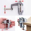 Aluminum Table Bench Top Vise Vice Universal Swivel Clamp-On 360 Degree Rotating