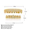 Fashion Jewelry Body Heart Shape Teeth Grills Pave Full CZ Teeth Grillz Men Rapper Gold Plated Grillz for Teeth