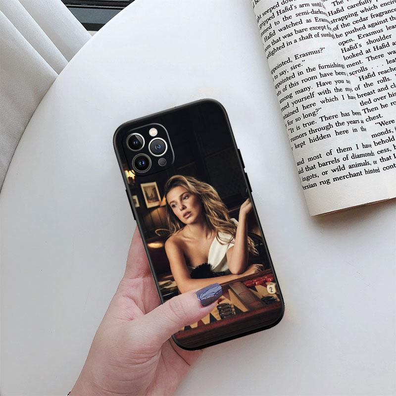 Millie Bobby Brown New High-End Cover Phone Case for iPhone 16 15 14 13 Pro Max Plus Mini