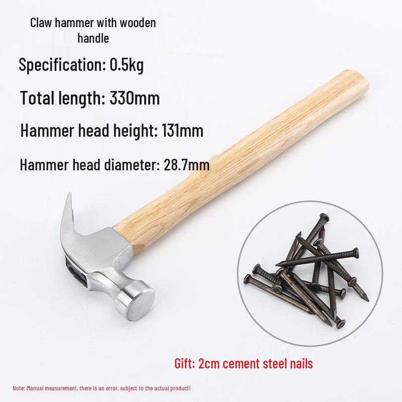 Многофункциональный молоток-гвоздодер с ломом для деревообработки и электромонтажных работ