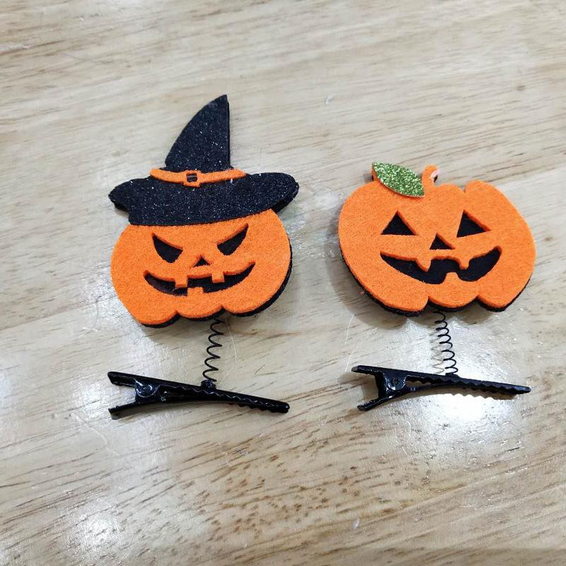 Заколка для волос на Хэллоуин, тыква, привидение, череп, пряжка, головной убор, праздничные предметы, реквизит для выпускного вечера, небольшие подарки