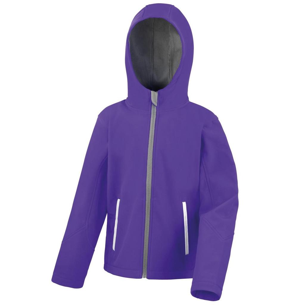 Result Core Kids Unisex Junior Hooded Softshell Jacket