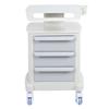 Three Layers Beauty Salon Instrument Roll Trolley Cart Beauty Spa Tool with Drawer