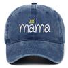 Женская Бейсболка с Вышивкой Буквы 'Mama', Регулируемая, Однотонная, Защита от Солнца, Летняя, Из Стиранного Материала, Snapback, Кепка для Папы