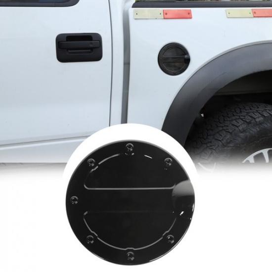Car Door Gas Cap Decor Cover Fuel Tank Trim For Ford F150 Raptor 2009-2014 Black