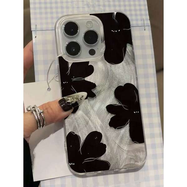 16E Rose ral окрашенный чехол для iPhone 15 14 13 12 11 Pro Max X XR XS 7 8 16 Plus мягкий чехол