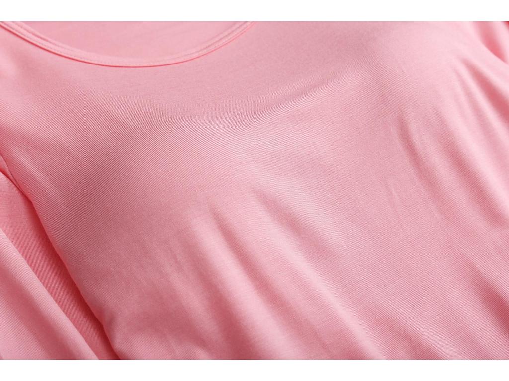 Женский однотонный топ с длинным рукавом и встроенной чашкой бюстгальтера – простой осенне-зимний стиль