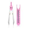 Solxion ECG Divider, ECG Caliper, ECG Testing Tool, High-Precision ECG Drawing Tool, ECG Ruler, Portable Measuring Tool with Dual Foot Prongs (Pink)