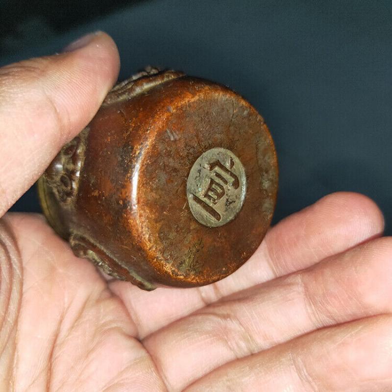 Antique Collection Old Objects Bronze Incense Burner Genuine Copper Ornaments