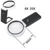 Folding Design LED Illuminated Magnifier Handheld Lighted Magnifier  Soldering Iron Repair