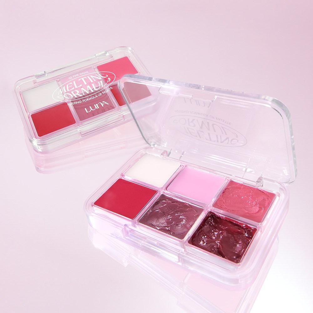 Luna Палитра для губ Melting Formula, 02 Pink Mauve, 3 шт.