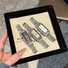 Женские часы GEDI Прямоугольные Стальной браслет Женские Серебряные часы Кварцевые Винтажные часы Водонепроницаемые Модные наручные часы